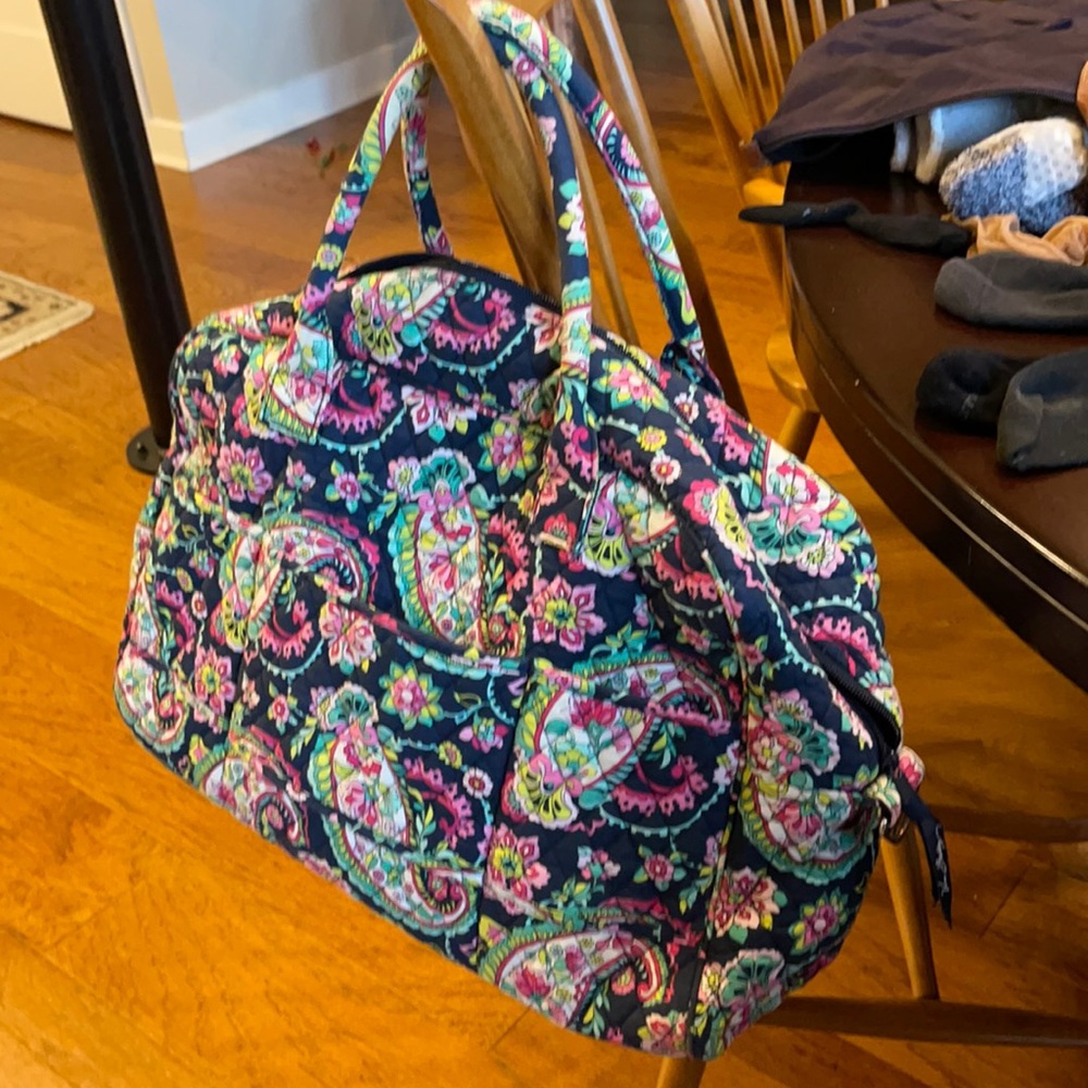 Vera Bradley duffel bag in Petal Paisley
